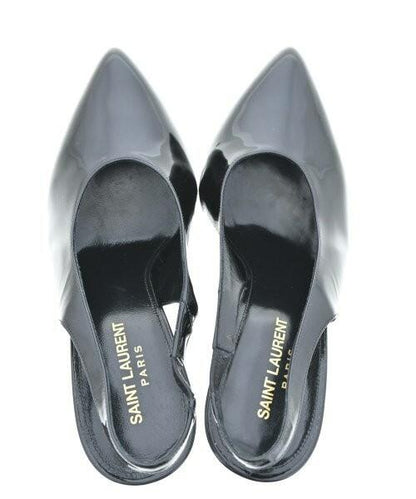 Saint Laurent Paris Shoes Pumps Heel EU 39 US 9 Black Authentic