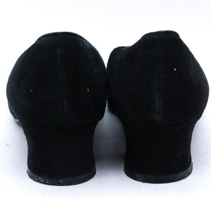 Saint Laurent Shoes Pumps Heel EU 36 US 6 Suede Black Authentic