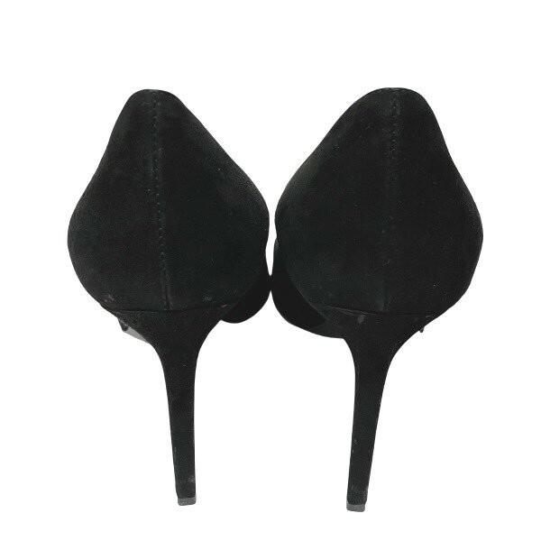 Saint Laurent Shoes Pumps Heel EU 37.5 US 7.5 Suede Black Authentic