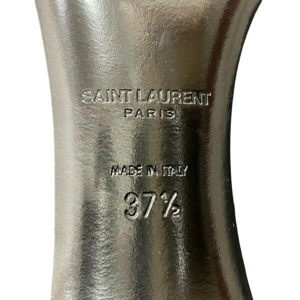 Saint Laurent Shoes Pumps Heel EU 37.5 US 7.5 Suede Black Authentic