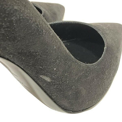 Saint Laurent Shoes Pumps Heel EU 37.5 US 7.5 Suede Black Authentic