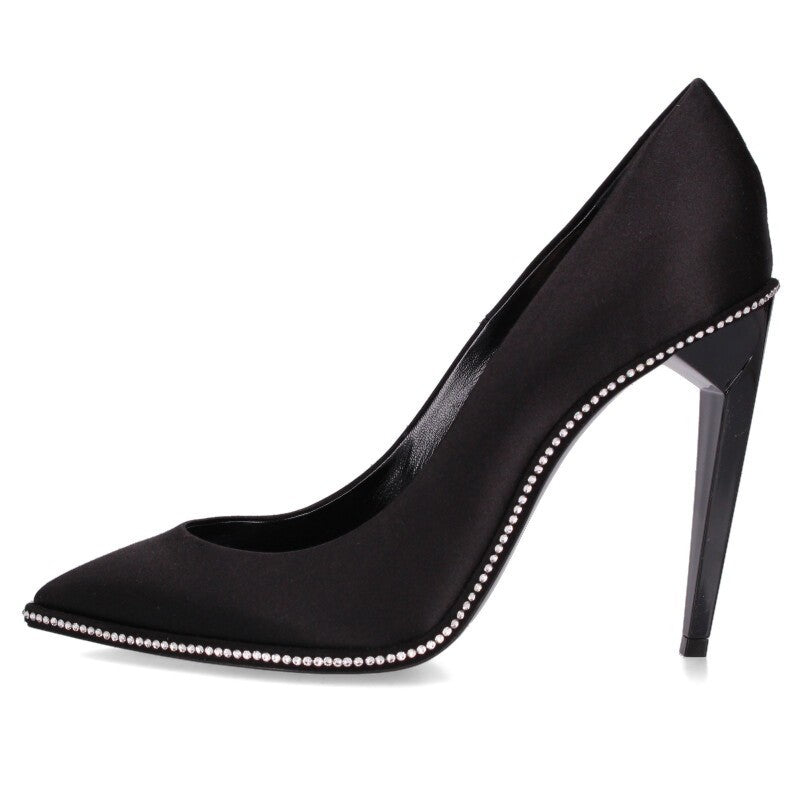 Saint Laurent Paris Shoes Pumps Heel EU 37 US 7 Black Authentic