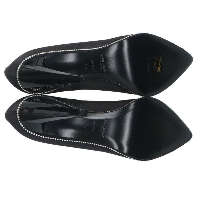 Saint Laurent Paris Shoes Pumps Heel EU 37 US 7 Black Authentic