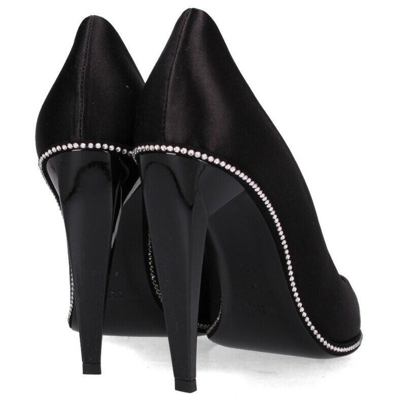 Saint Laurent Paris Shoes Pumps Heel EU 37 US 7 Black Authentic