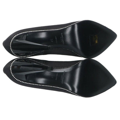 Saint Laurent Paris Shoes Pumps Heel EU 37 US 7 Black Authentic
