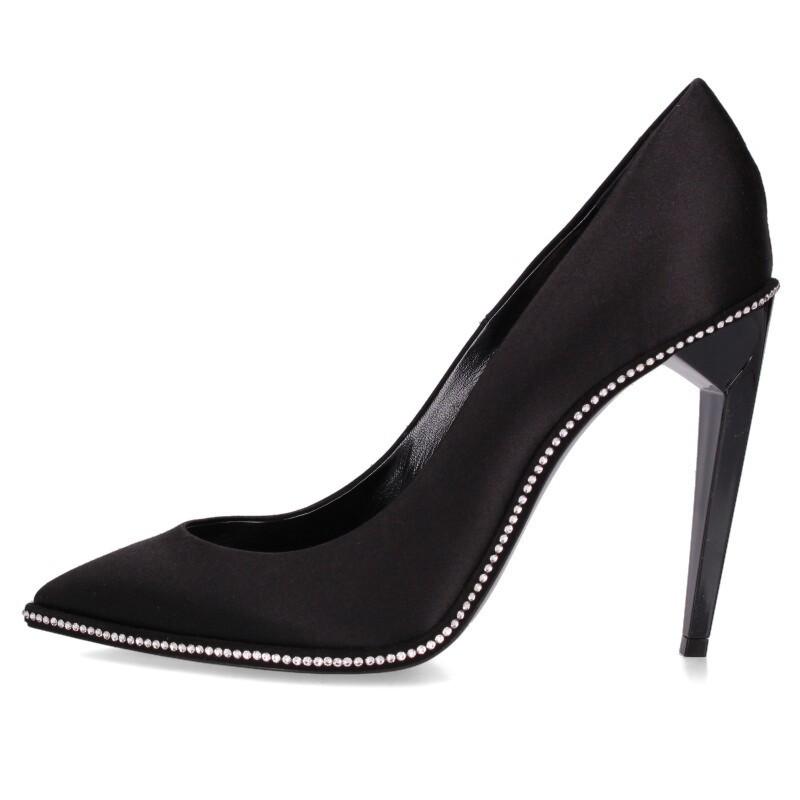 Saint Laurent Paris Shoes Pumps Heel EU 37 US 7 Black Authentic