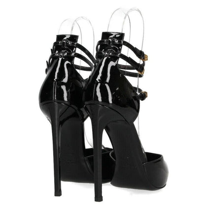 Saint Laurent Paris Shoes Pumps Heel EU 39 US 9 Patent Leather Black Authentic
