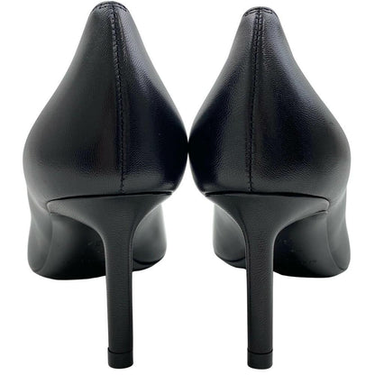 Saint Laurent Shoes Pumps Heel EU 37 US 7 Leather Black Authentic