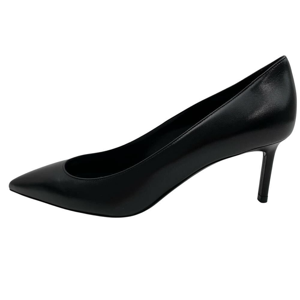 Saint Laurent Shoes Pumps Heel EU 37 US 7 Leather Black Authentic