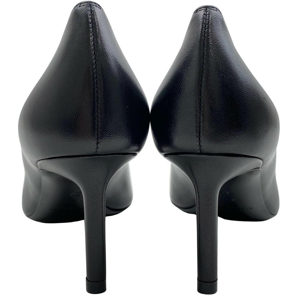 Saint Laurent Shoes Pumps Heel EU 37 US 7 Leather Black Authentic