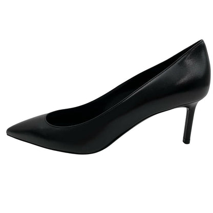 Saint Laurent Shoes Pumps Heel EU 37 US 7 Leather Black Authentic