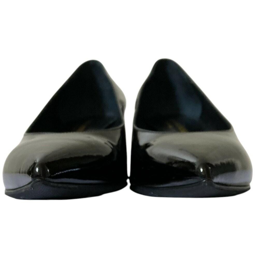 Saint Laurent Paris Shoes Pumps Heel EU 36.5 US 6.5 Patent Leather Black Auth