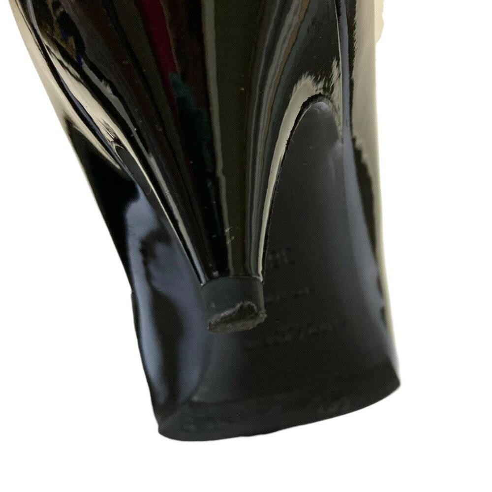 Saint Laurent Paris Shoes Pumps Heel EU 36.5 US 6.5 Patent Leather Black Auth