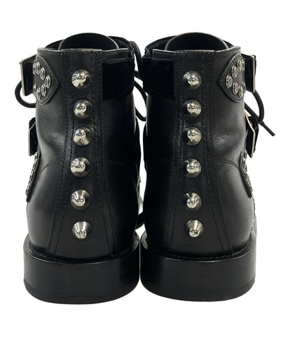 Saint Laurent Short Boots Shoes EU 38 US 8 Black Authentic