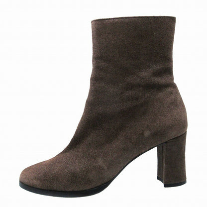 Saint Laurent Short Boots Shoes EU 35.5 US 5.5 Brown Authentic