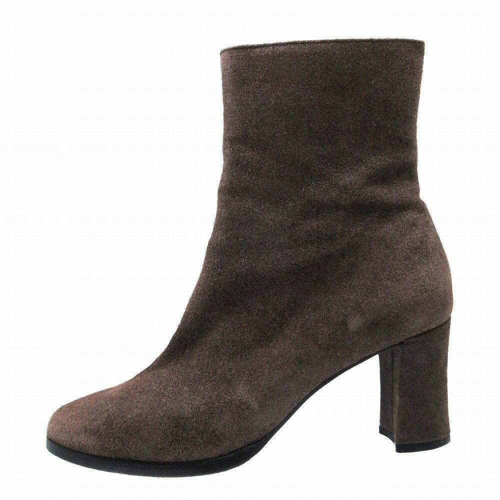 Saint Laurent Short Boots Shoes EU 35.5 US 5.5 Brown Authentic