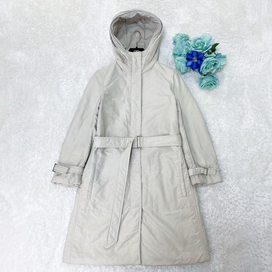 'S Max Mara Long Coat Asian fit XL 42 US size L White Authentic