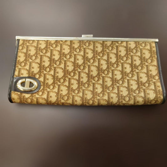 Christian Dior Clutch Bag Second Bag Trotter CD Authentic