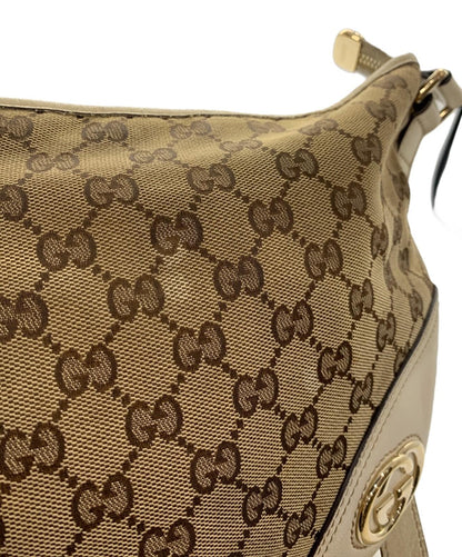 GUCCI Shoulder Bag Purse GG Canvas Authentic