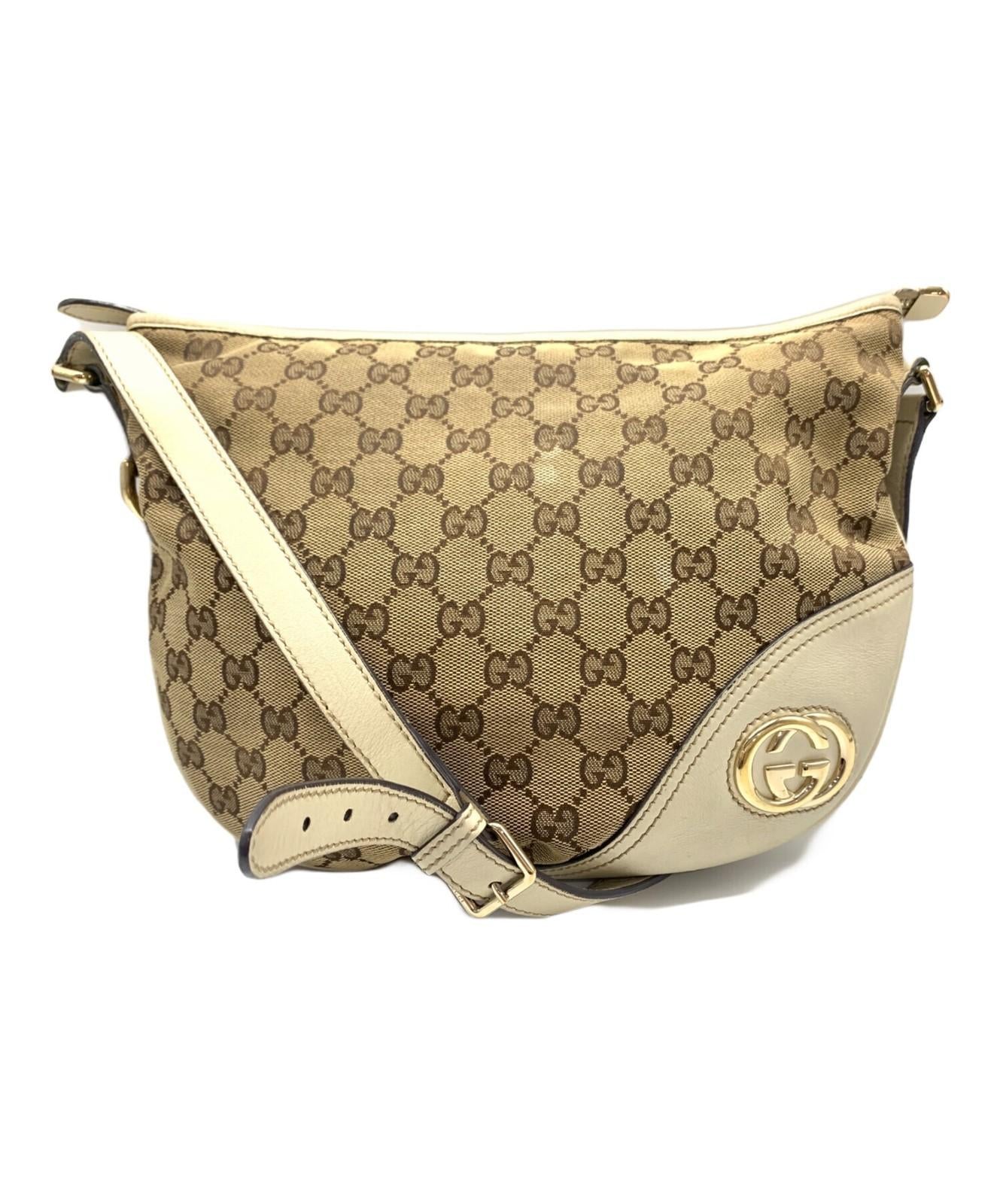 GUCCI Shoulder Bag Purse GG Canvas Authentic