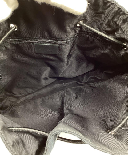 GUCCI Shoulder Bag Purse GG Black Authentic