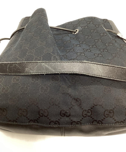 GUCCI Shoulder Bag Purse GG Black Authentic