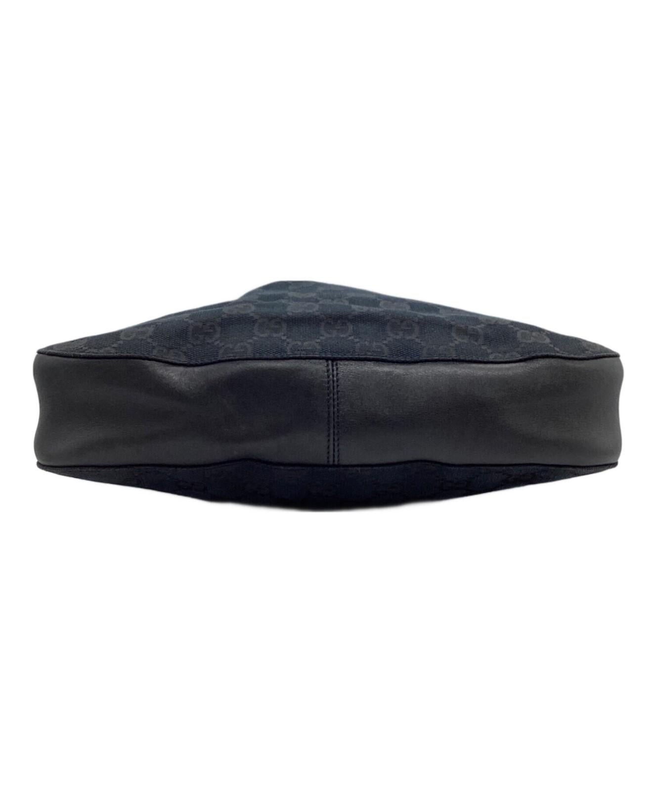 GUCCI Shoulder Bag Purse GG Black Authentic