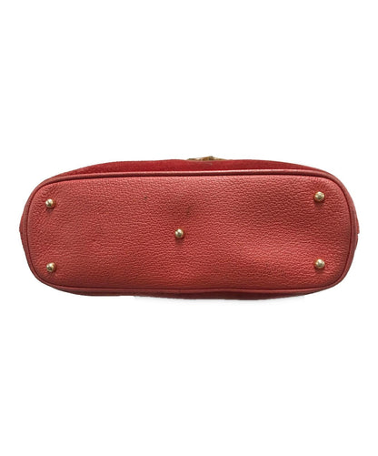 GUCCI Hand Bag Tote Purse Bamboo Red Authentic