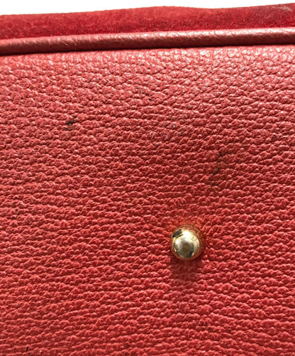 GUCCI Hand Bag Tote Purse Bamboo Red Authentic