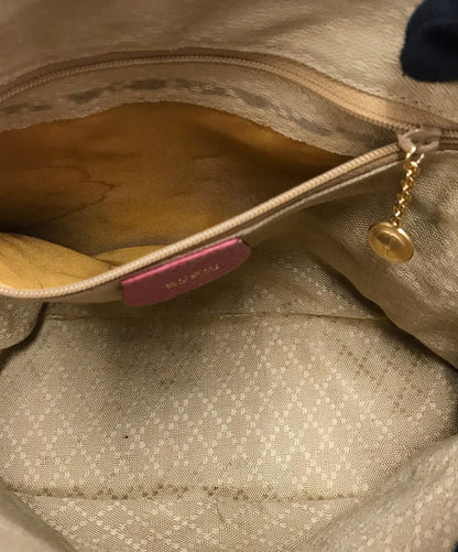 GUCCI Hand Bag Tote Purse Bamboo Red Authentic