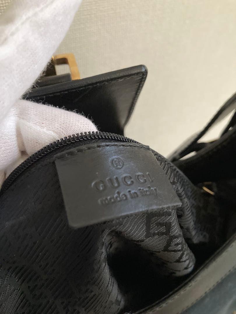 GUCCI One Shoulder Bag Purse Leather Authentic