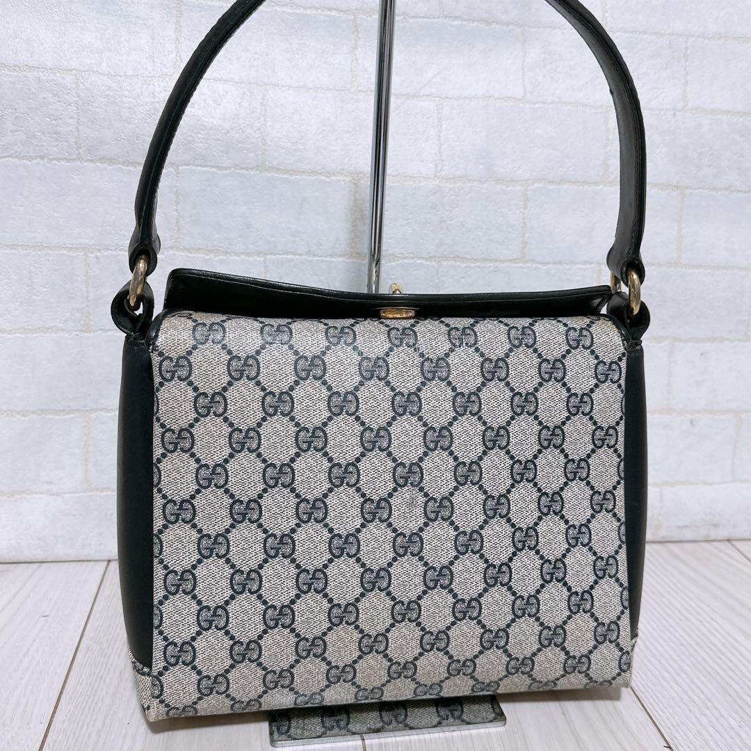 GUCCI Hand Bag Tote Purse GG PVC Leather Authentic