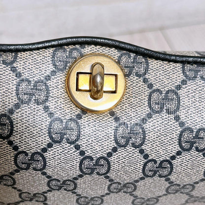 GUCCI Hand Bag Tote Purse GG PVC Leather Authentic